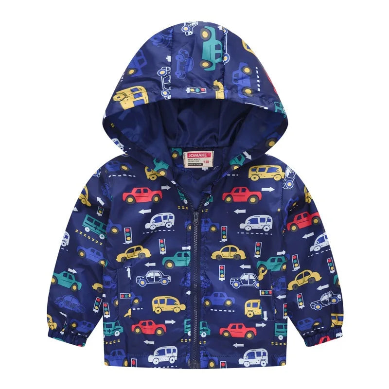 Autumn New Children's Clothing Cartoon Cute Jacket Boys Girls Baby Outing Clothes Jacket Children Zipper Cardigan Jacket 2-6Y