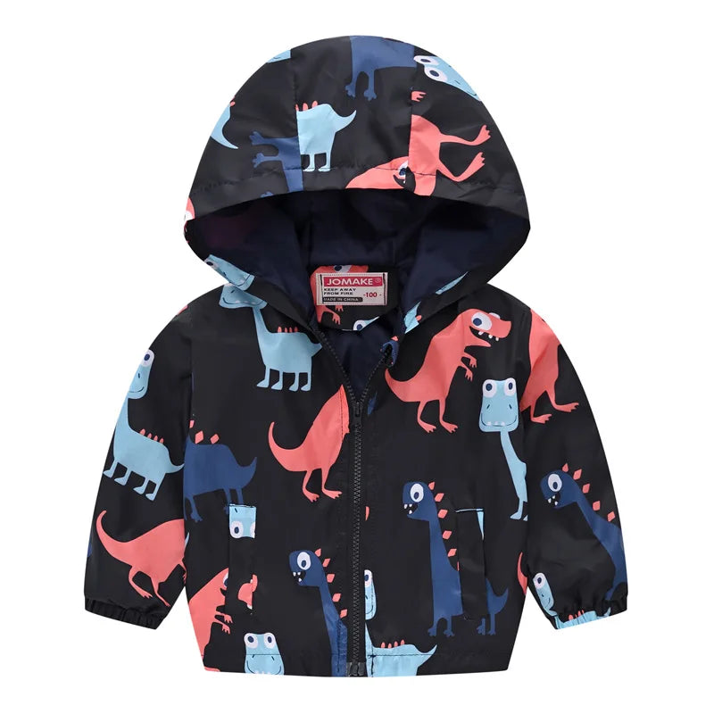 Autumn New Children's Clothing Cartoon Cute Jacket Boys Girls Baby Outing Clothes Jacket Children Zipper Cardigan Jacket 2-6Y