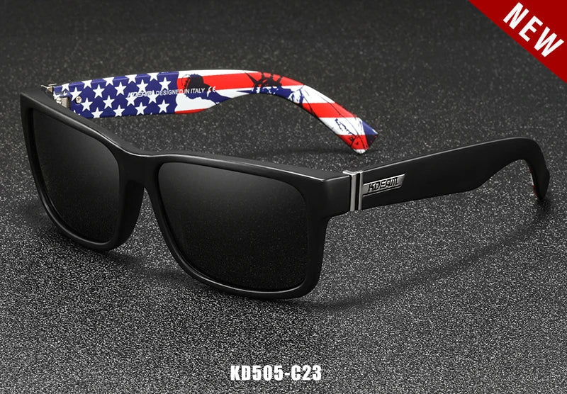KDEAM Revamp Of Sport Men Sunglasses Polarized Shockingly Colors Sun Glasses Outdoor Driving Photochromic Sunglass With Box
