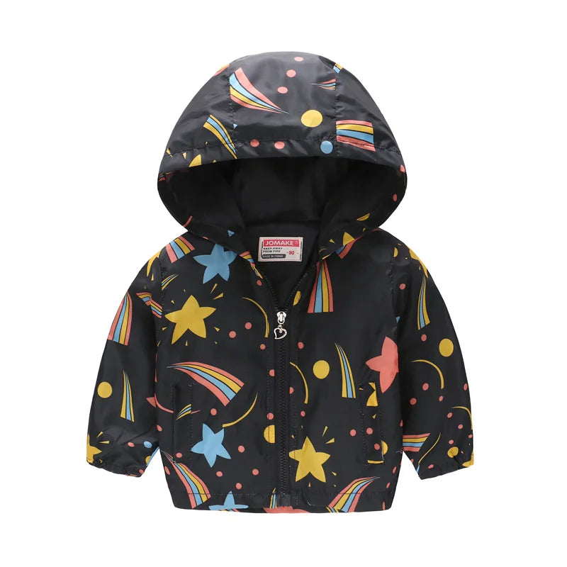 Autumn New Children's Clothing Cartoon Cute Jacket Boys Girls Baby Outing Clothes Jacket Children Zipper Cardigan Jacket 2-6Y