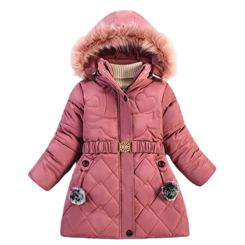 Winter Thicken Warm Pants Girls Casual Wide Leg Pants For Kids School Loose Fleece Sport Trousers 5-14 Year Children Clothes