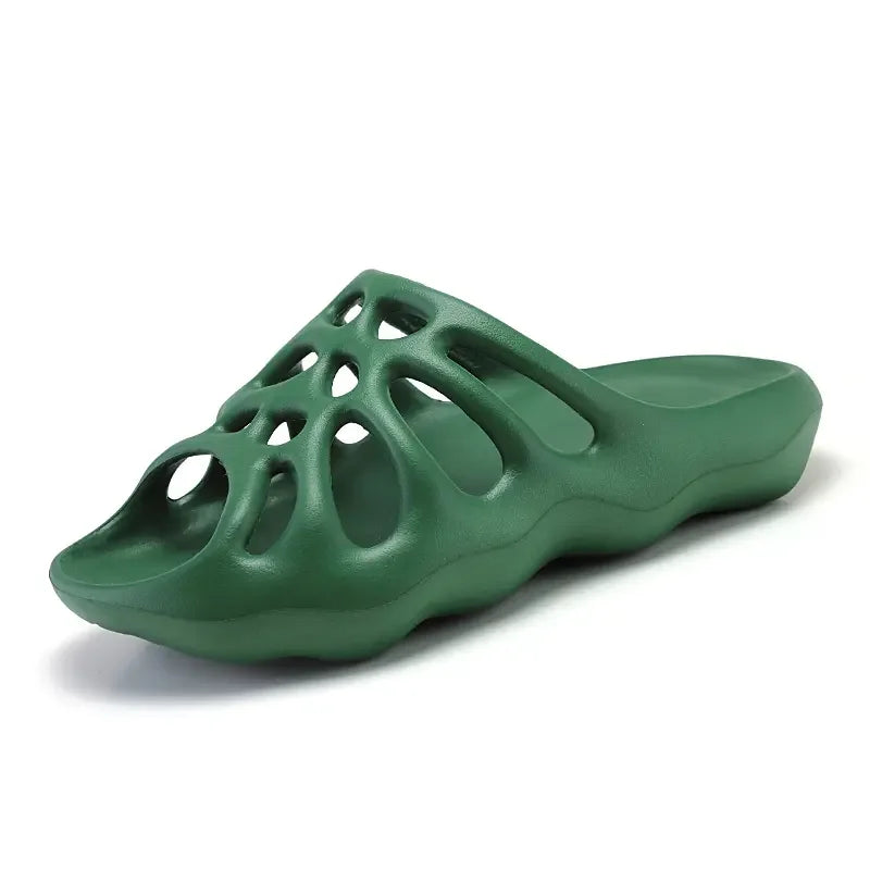 Summer Men Women EVA Slippers Spider Wed Vamp Platform Soft Sole Beach Sandals Styreet Style Couples Slides Shoes