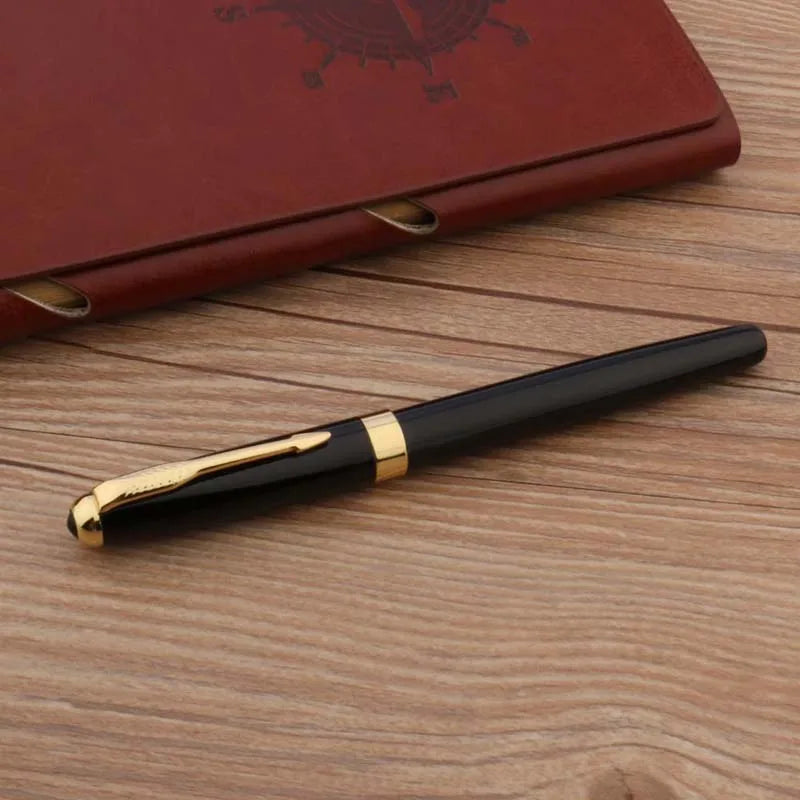 luxury 388 Black RollerBall Pen Ripple Golden Trim gift Arrow Clip signature pen Business Office school supplies Writing