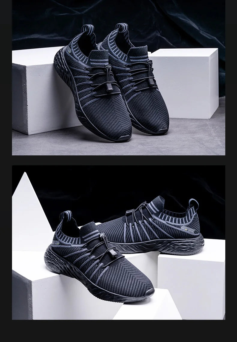 ONEMIX 2026 Men Running Shoes Non-slip Shock Absorption Sneaker Lightweight Tennis Shoe Waterproof Man Breathable Casual Shoes