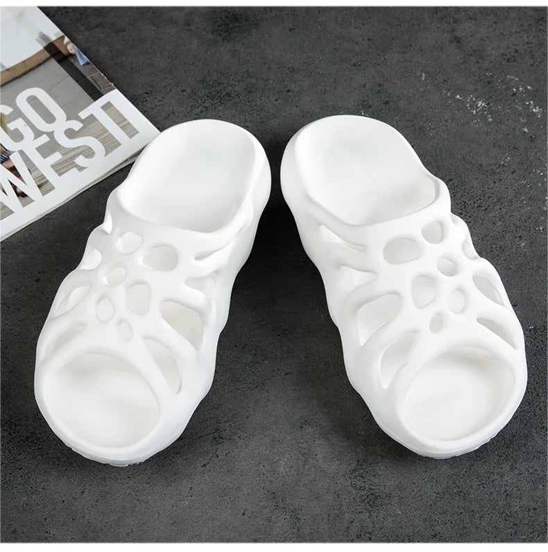 Summer Men Women EVA Slippers Spider Wed Vamp Platform Soft Sole Beach Sandals Styreet Style Couples Slides Shoes