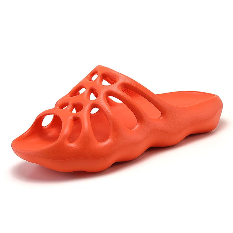Summer Men Women EVA Slippers Spider Wed Vamp Platform Soft Sole Beach Sandals Styreet Style Couples Slides Shoes