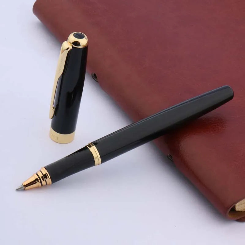 luxury 388 Black RollerBall Pen Ripple Golden Trim gift Arrow Clip signature pen Business Office school supplies Writing