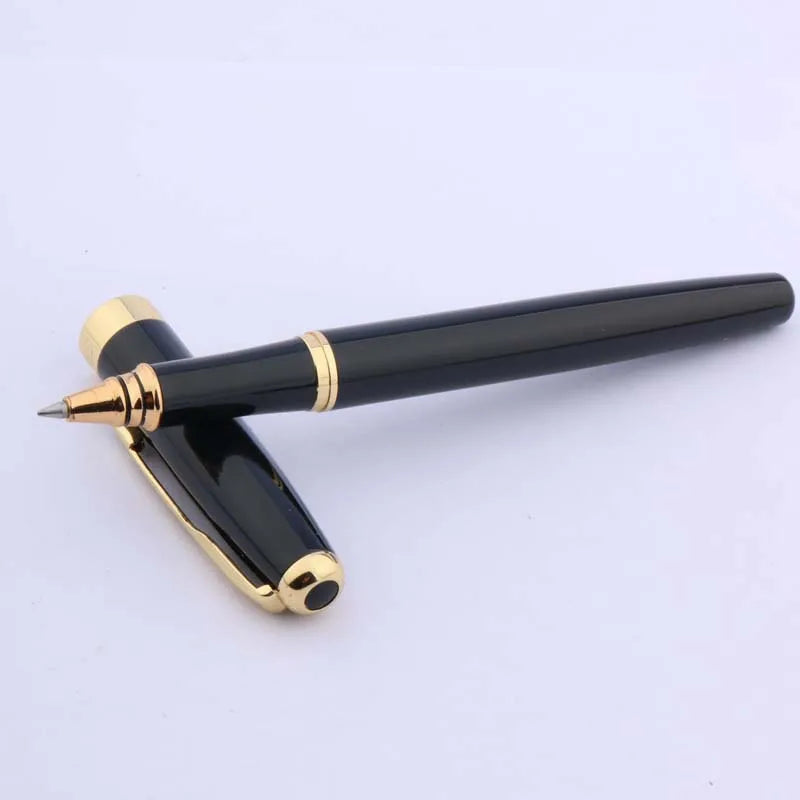 luxury 388 Black RollerBall Pen Ripple Golden Trim gift Arrow Clip signature pen Business Office school supplies Writing