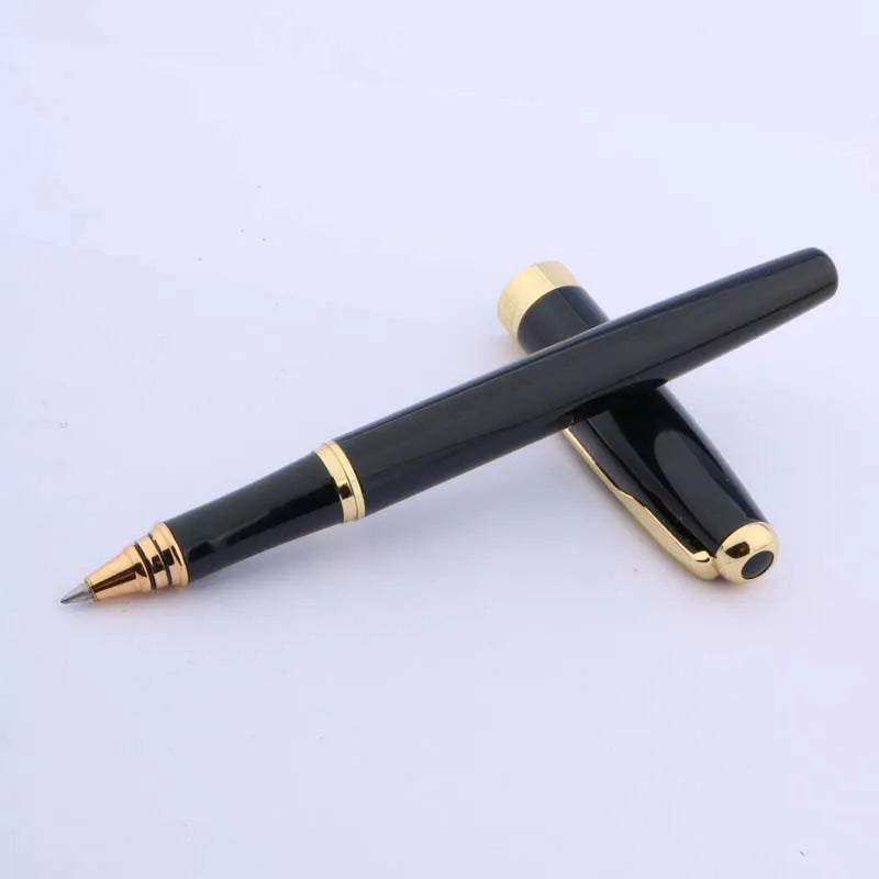 luxury 388 Black RollerBall Pen Ripple Golden Trim gift Arrow Clip signature pen Business Office school supplies Writing