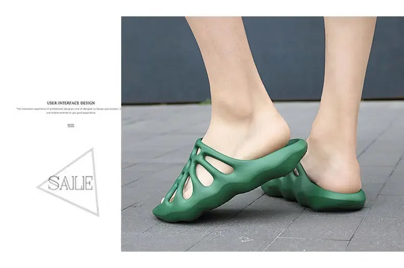 Summer Men Women EVA Slippers Spider Wed Vamp Platform Soft Sole Beach Sandals Styreet Style Couples Slides Shoes