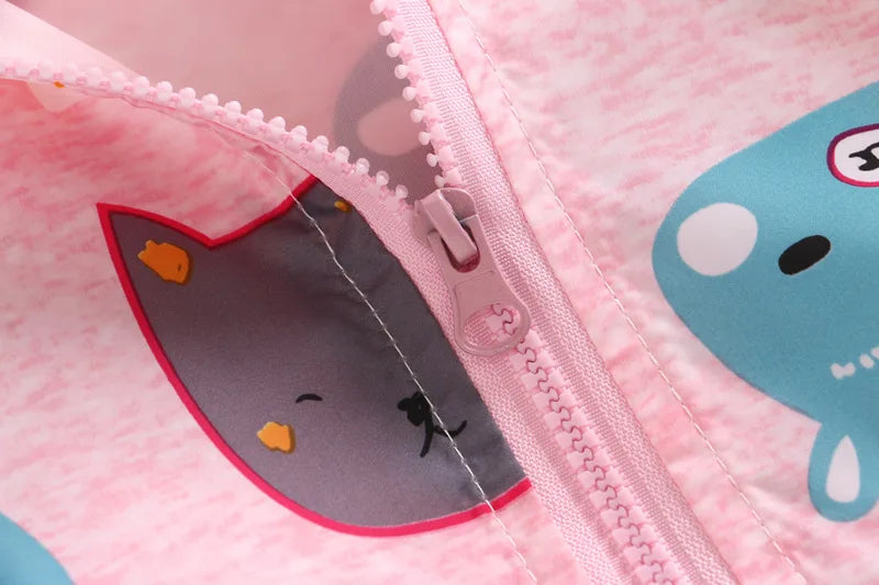 Autumn New Children's Clothing Cartoon Cute Jacket Boys Girls Baby Outing Clothes Jacket Children Zipper Cardigan Jacket 2-6Y