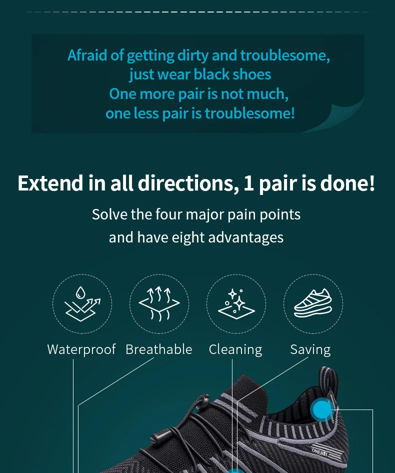 ONEMIX 2026 Men Running Shoes Non-slip Shock Absorption Sneaker Lightweight Tennis Shoe Waterproof Man Breathable Casual Shoes