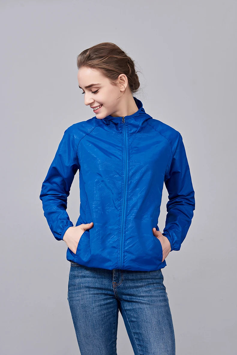 LNGXO Men Women Waterproof Jacket Quick Dry Hiking Camping Windbreaker Unisex Trekking Fishing Rain Coat Outdoor Anti UV Clothes