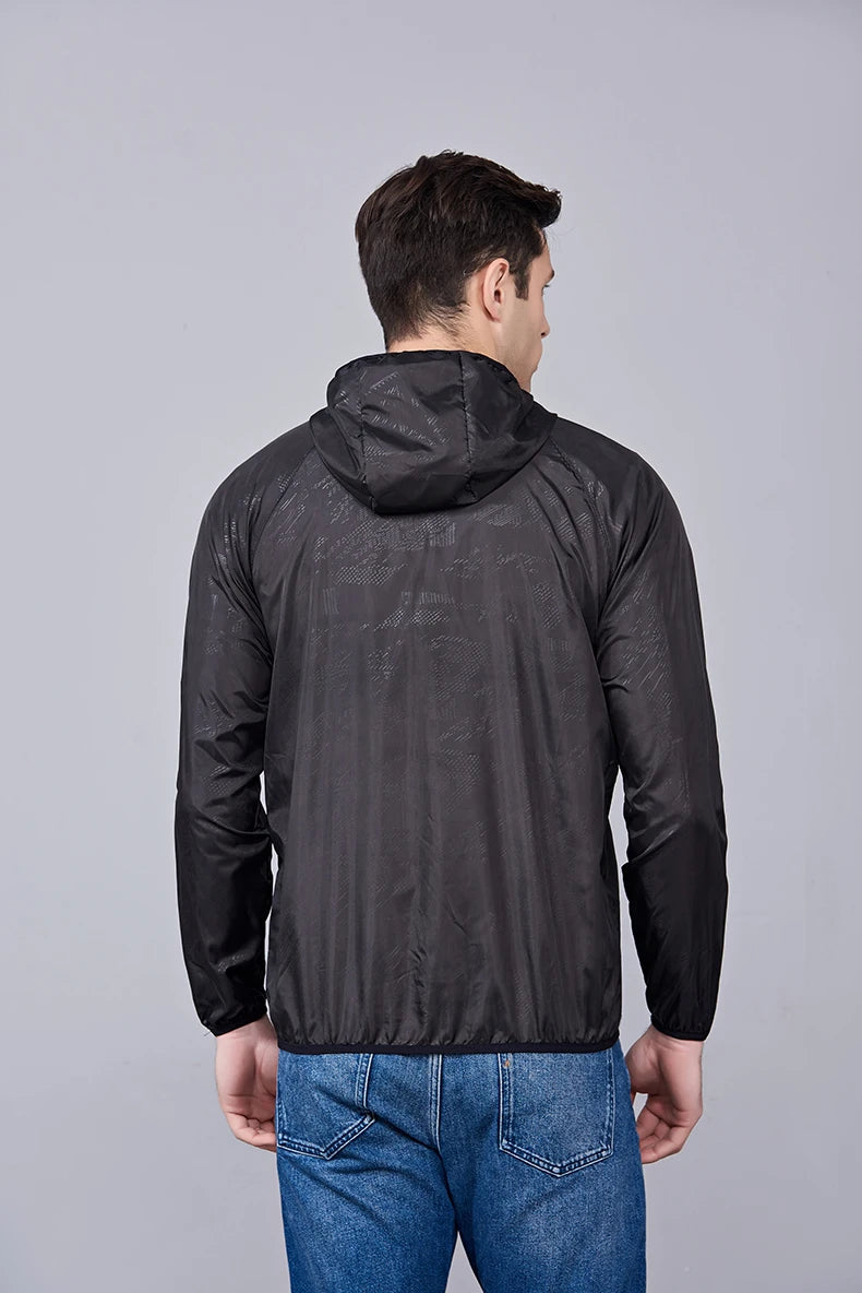 LNGXO Men Women Waterproof Jacket Quick Dry Hiking Camping Windbreaker Unisex Trekking Fishing Rain Coat Outdoor Anti UV Clothes