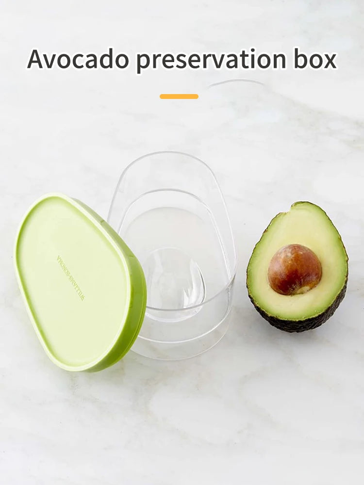 Avocado Food Storage Box Space Saver Plastic Fruit Container for Home Tool Kitchen Crisper Vegetable Organizer Bag