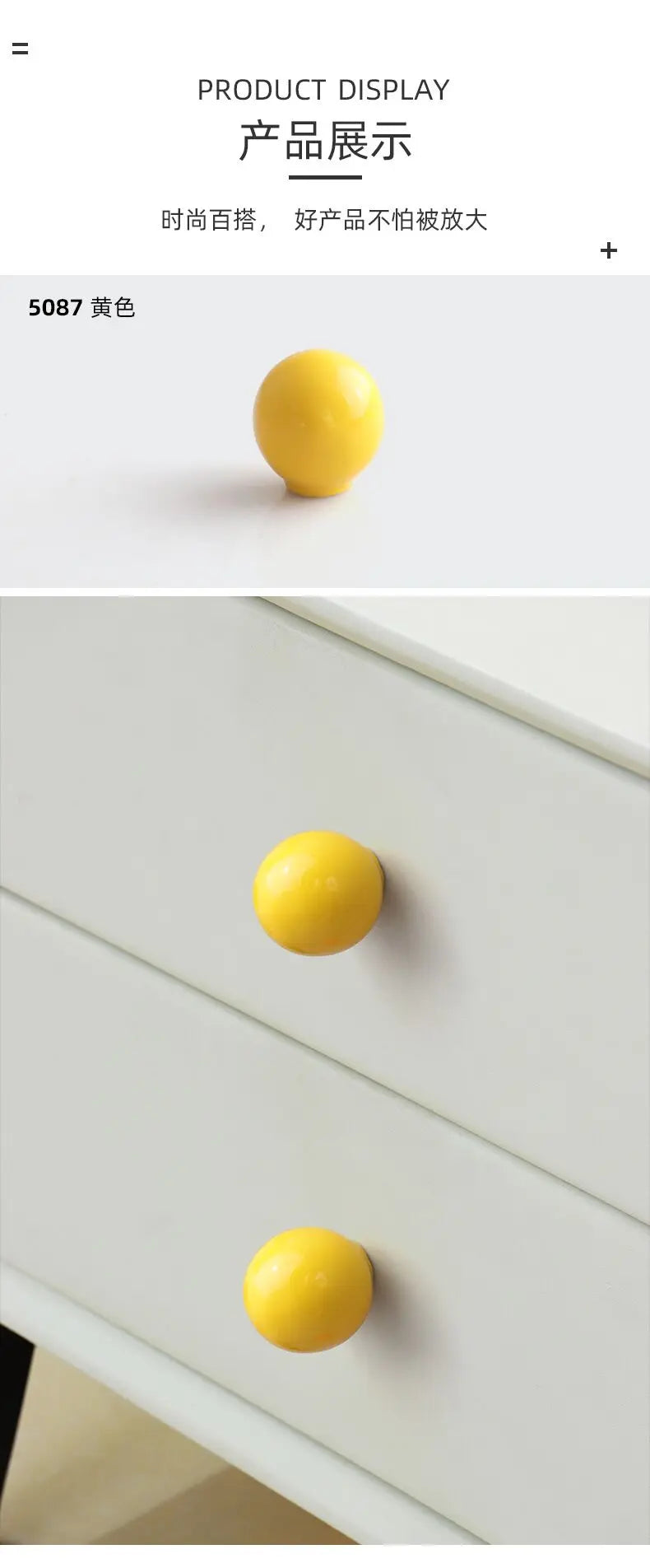 Handles Drawer Cabinet Furniture Kitchen Handles for Cabinet Knob Door Drawer Knob Colour Ceramics Rotundity Single Hole