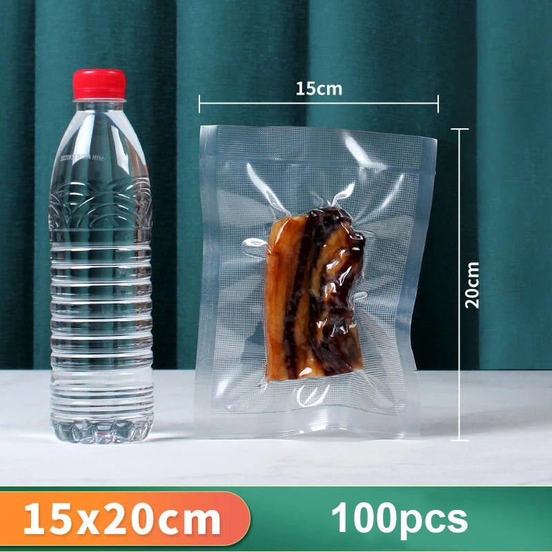 Vacuum Packaging Bag Food Vacuum Sealer Bags 100pcs Vacuum Bags for Food BPA-Free Vacuum Sealing Bags Food Storage Packaging Bag