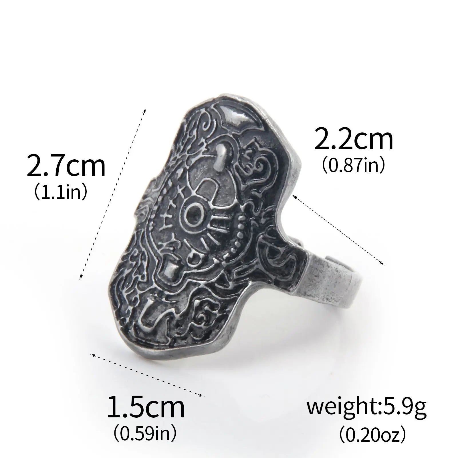 Game Dark Souls Series Men Rings Havel's Demon's Scar Chloranthy Badge Adjustable Ring Male Fans Cosplay Jewelry Accessories