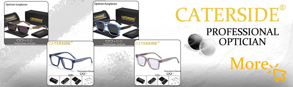 CATERSIDE Retro Rimless Square Sunglasses Men Women UV400 Small Gradient Sun Glasses For Men Popular High Quality Party Eyewear