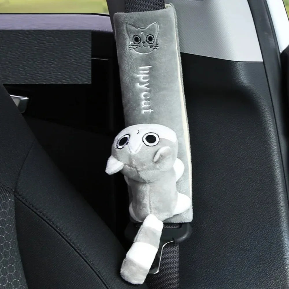 1pcs Car Safety Belt Cover Pads Universal Auto PU Leather Shoulder Cushion Protector Vehicle Seat Strap for Women and Children