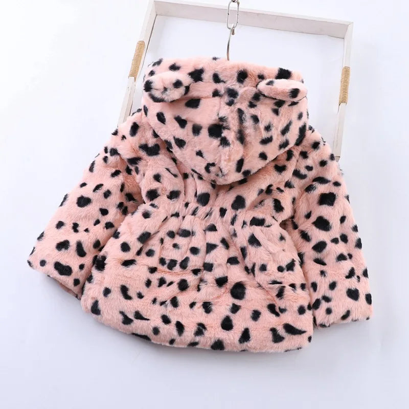 Fashion Girls Plush Warm Jacket Clothing Spring Autumn Children Coat Long Sleeve Toddler Kids Sport Clothing 5 to 10 Years Old