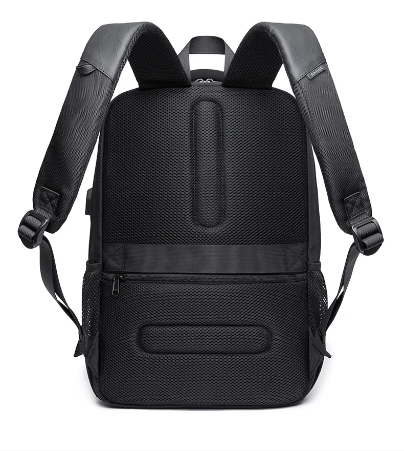 BANGE Lightweight 15.6 inch Laptop Backpack Waterproof USB Charge Port Multifunctional Travel Hiking School Bag Mochila for Men