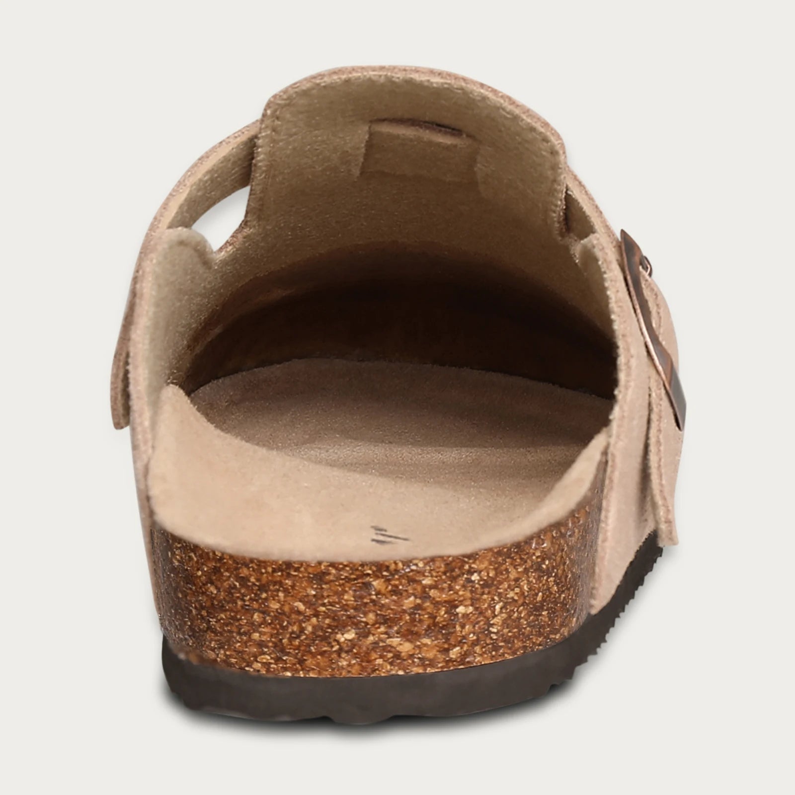 Comwarm Buckle Clogs For Women Men New Genuine Suede Clogs with Arch Support Soft Cork Footbed Mules Fashion Thick Beach Sandals