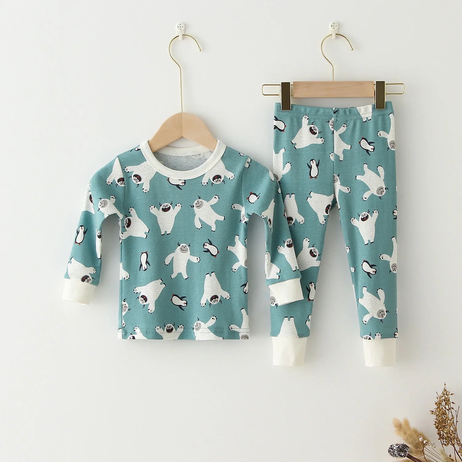 Children Pajamas Set Baby Suit Kids Clothes Toddler Boys Girls Clothing Soft Cotton Kids Tops Shirts Pants Home Kids Pajama
