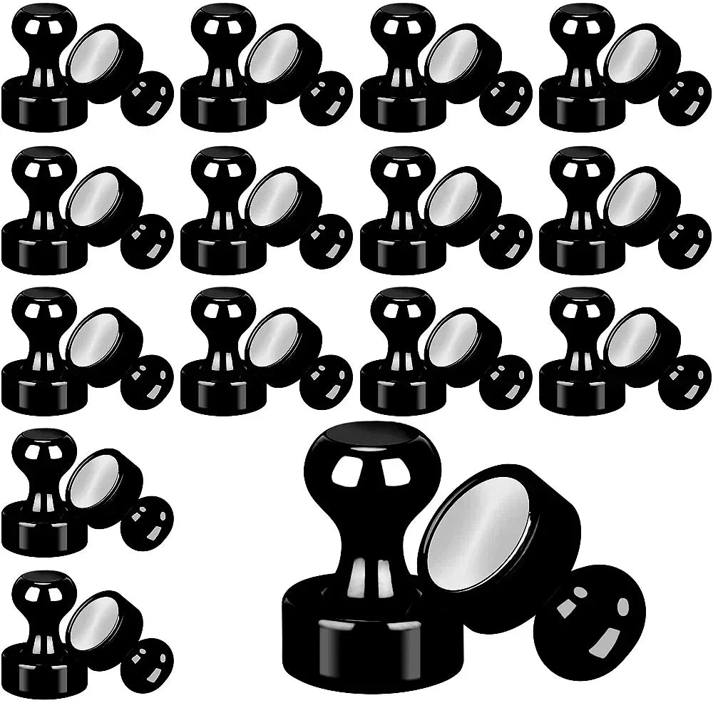 1-12Pcs Metal Strong Magnetic Pins Thumbtacks for Whiteboard Fridge Cone Magnets Pushpins Portable Home Office Storage Tools