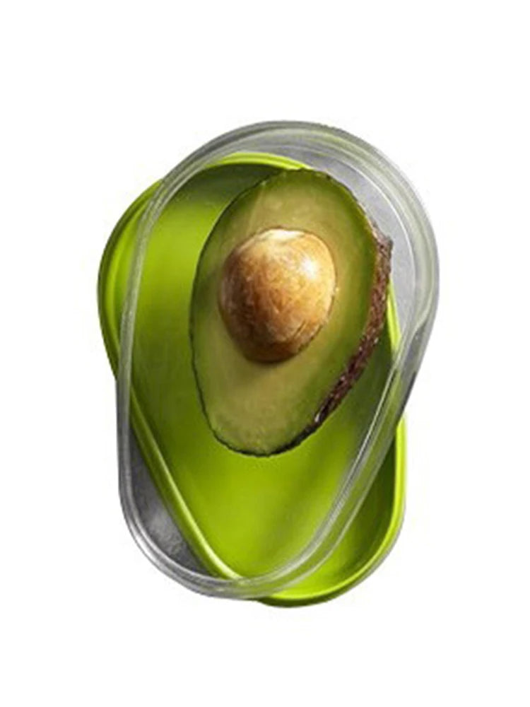 Avocado Food Storage Box Space Saver Plastic Fruit Container for Home Tool Kitchen Crisper Vegetable Organizer Bag