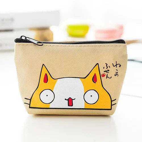Fashion Kawaii Coin Purse Canvas Mini Floral Clutch Purse Women Girls Kids Cheap Coin Pouch Change Purses Clutch Bags Wholesale