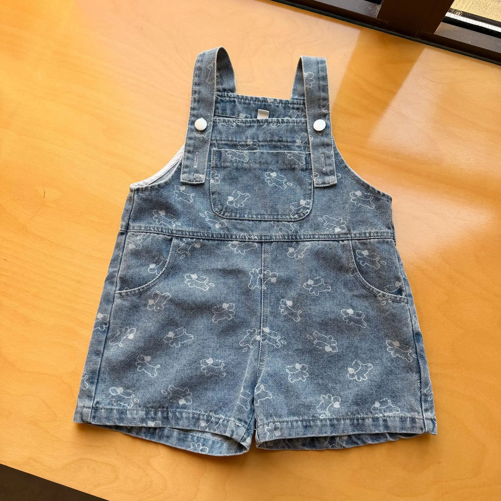 2026 Summer New Children Denim Overalls Boys Strap Jeans Girls Jeans Sling Dress Cute Kids Brother Sister Outfits Baby Clothes