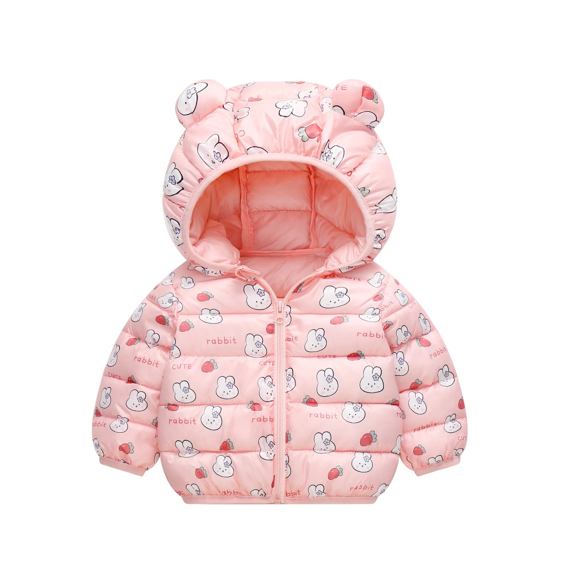 New Autumn Winter Coats Children Cartoon Cotton Down Jacket Kids Cute Casual Fashion Outerwear Boys Girls Print Clothing