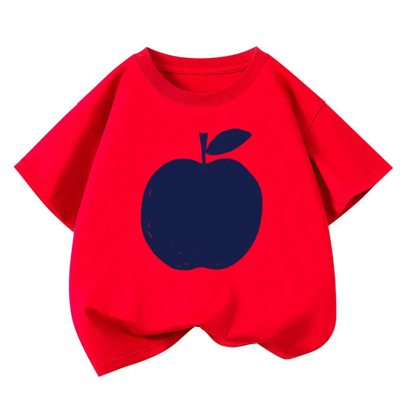 Girls Summer T Shirts 2025 Cotton Graphic Tees for Baby Short-sleeve Kids Tops Toddler Children Shirts Boys T-Shirt