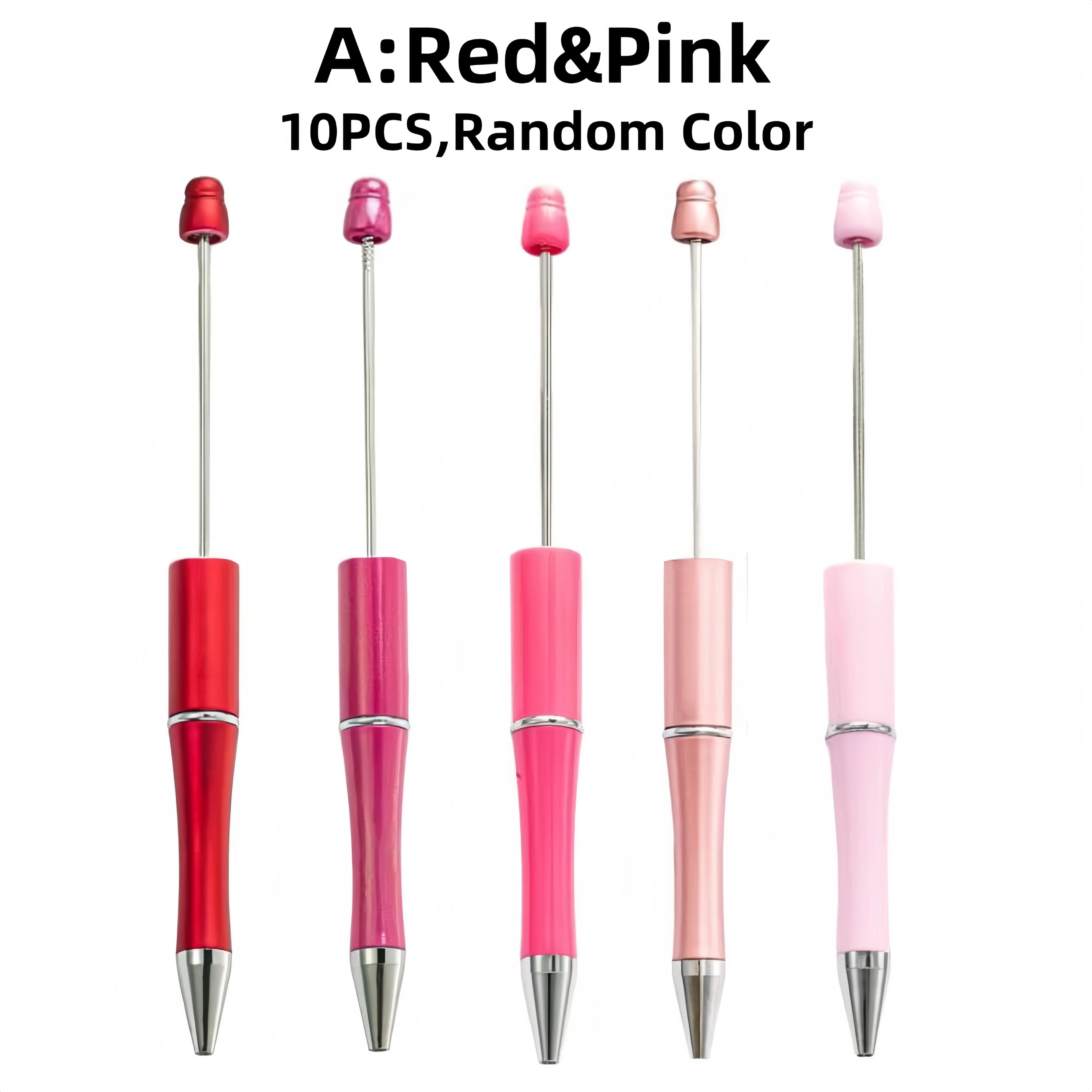 10PCS/20PCS Designated Theme Color DIY Bead Ballpoint Pen Set, Suitable For DIY Office &School Supplies
