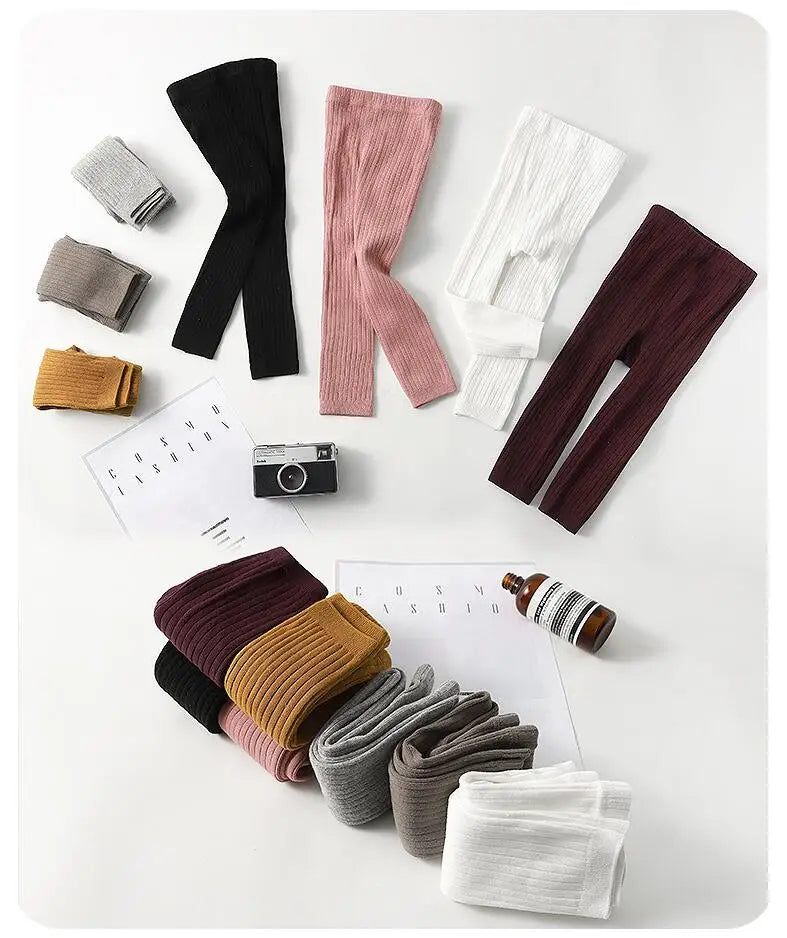 Girl Tights Spring Autumn Baby Pants Newborn Girls Leggings Soild Color Cotton Pants Kids Children Leggings Christmas gift