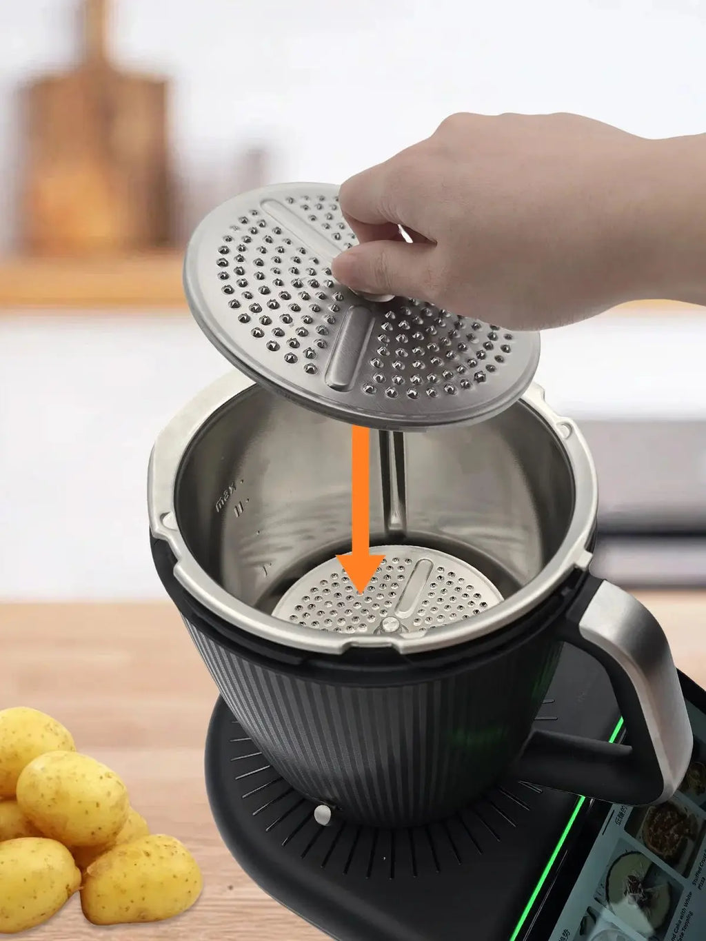 Blade Cover Peeler For TM7 Stainless Steel Peeler For Thermomix TM6/5 - Efficient Vegetable & Potato Peeler-Kitchen Accessories