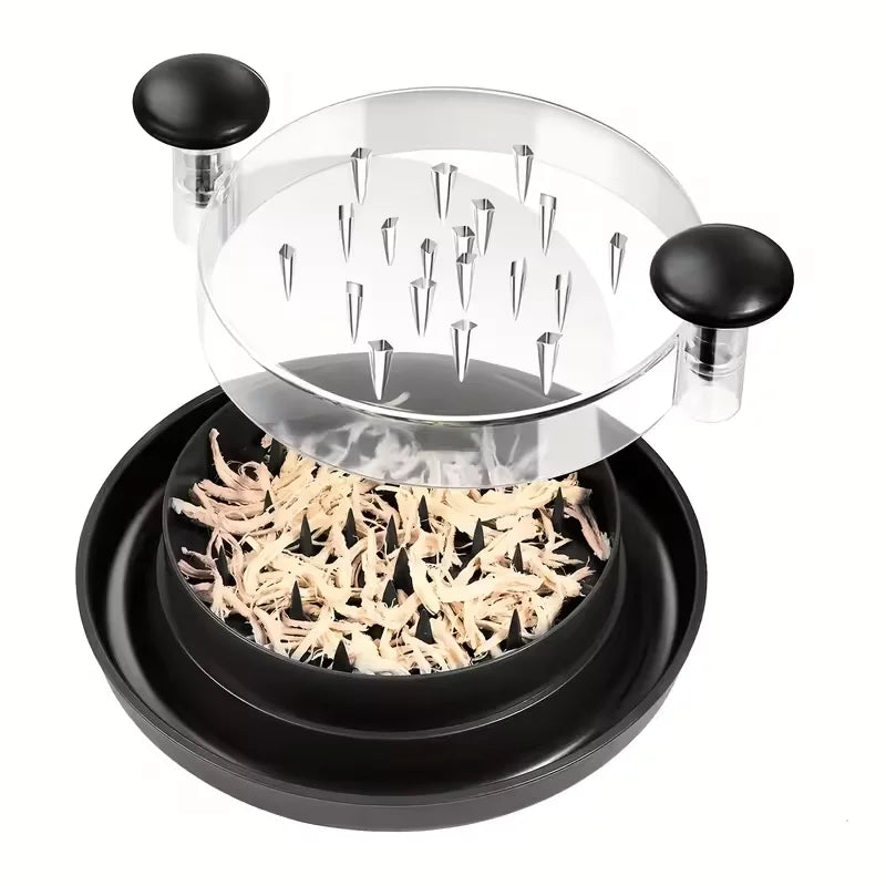 Large Chicken Breast Shredder Tool Visible Lid Meat Grinder For Chopping Chicken Beef  Cabbage Vegetables Rotating Kitchen Tool