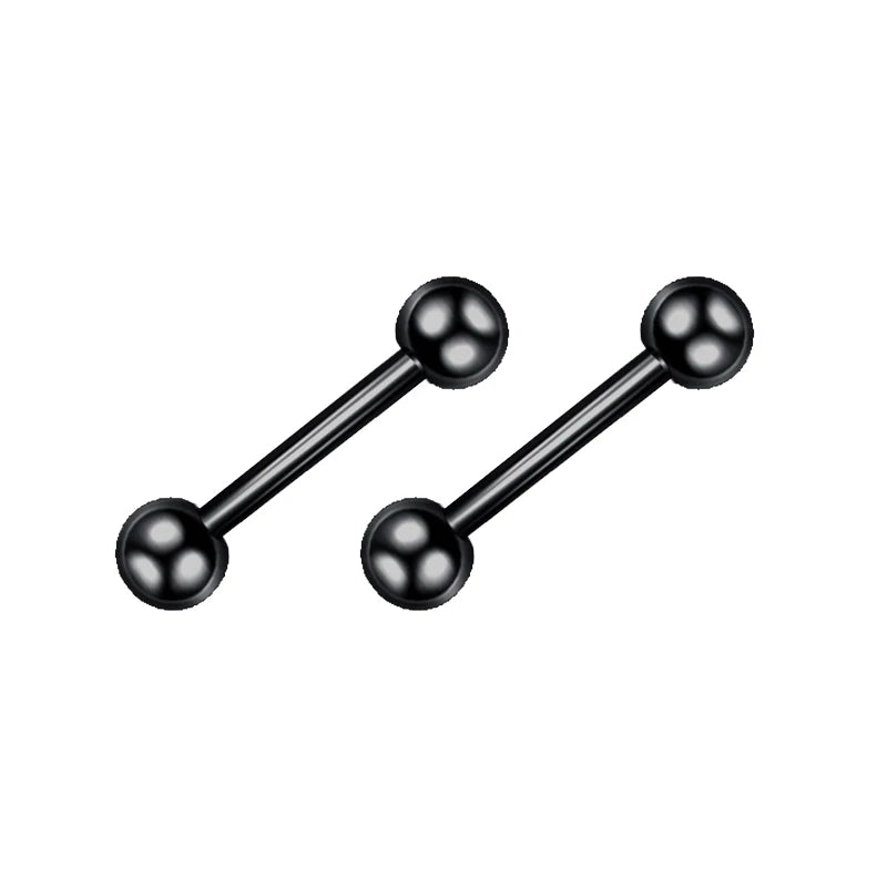 Black Punk Stainless Steel Women Men Hoop Earrings Small Trendy Round Cross Pendants Jewelry Accessories Earrings