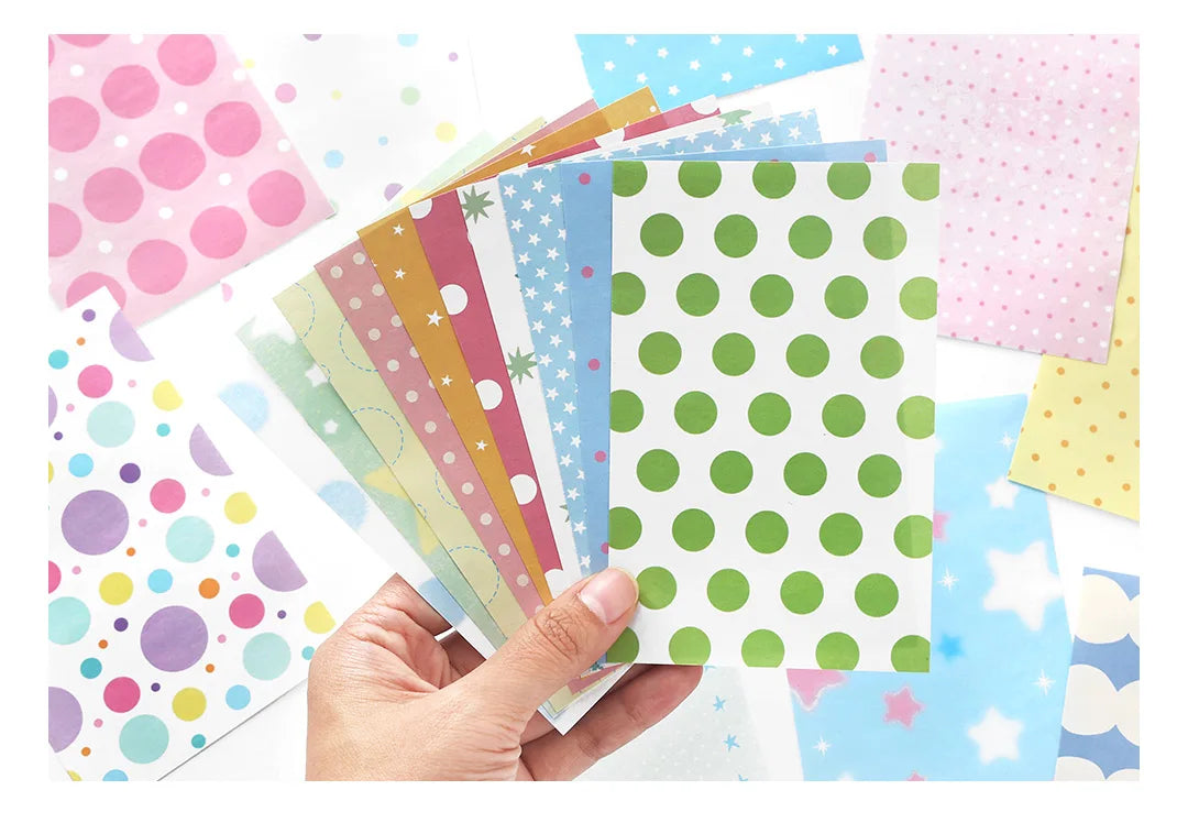100sheets Ins Simple Color Lines Message Memo Notebook DIY Handmade Scrapbooking Material School Office Supplies