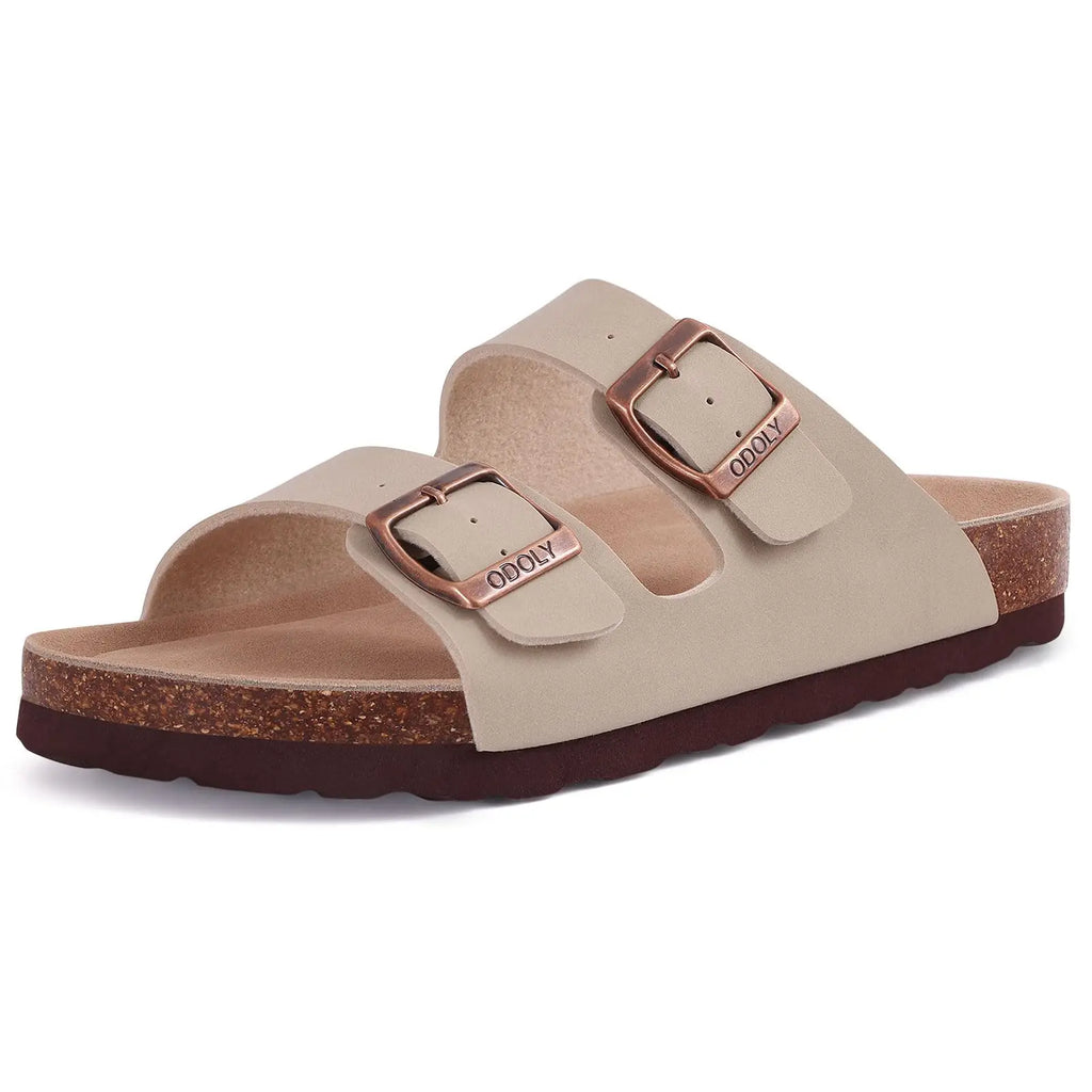 Kidmi Women's Genuine Suede Clogs Soft Footbed Leather Potato Shoes Comfort Slip On Clogs with Arch Support Fashion Home Slipper