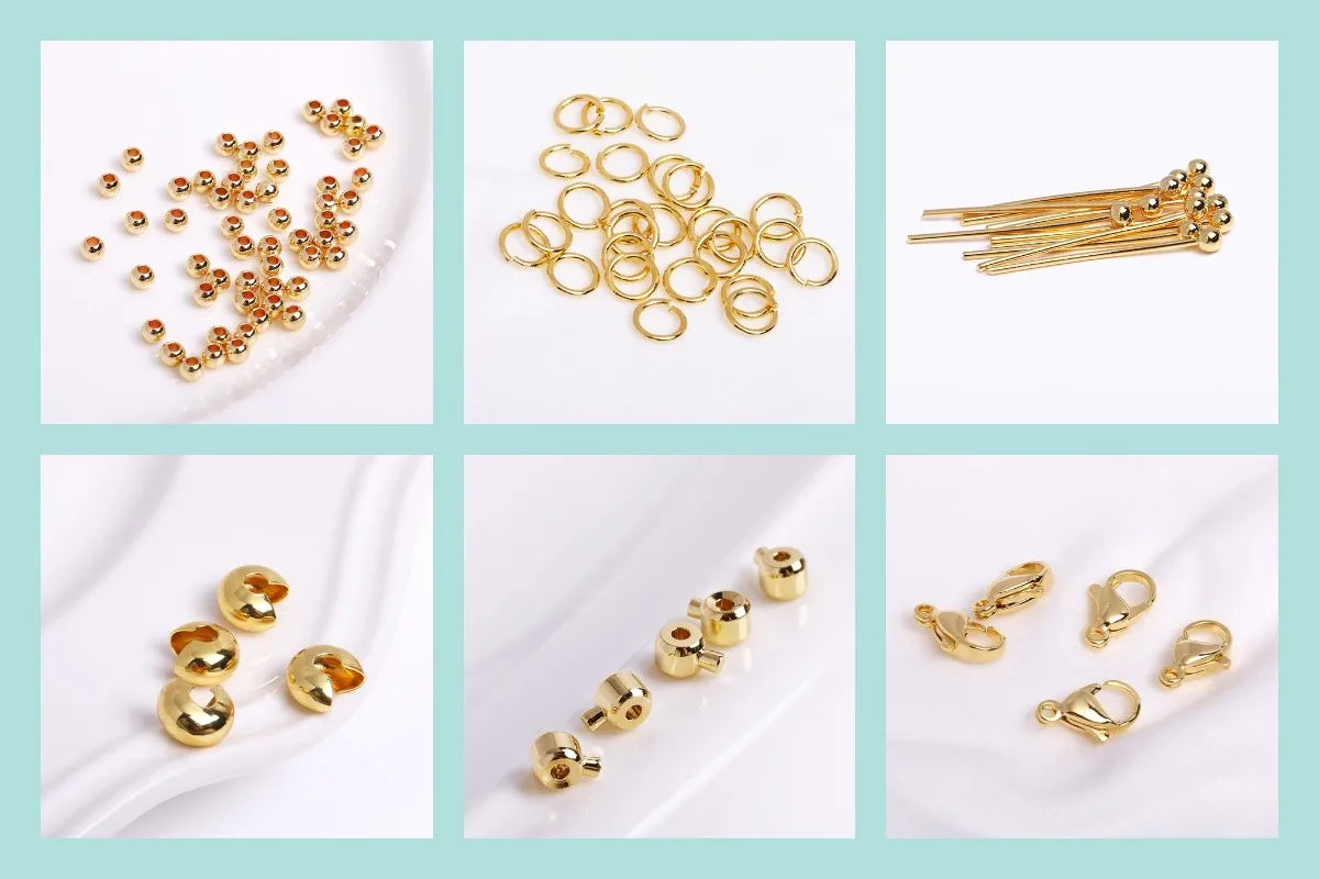 DIY Earring Accessories 18K Gold Plated Earwires Fastener Earring Hooks Clasps For Women Tassel / Pearl Drop Earrings Findings
