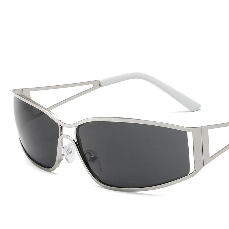 Y2k Sunglasses Women Men Cat Eye Designer Hot Girl Sun Glasses Steampunk Metal Frame Shades Uv400 Eyewear Eyeglasses 선글라스