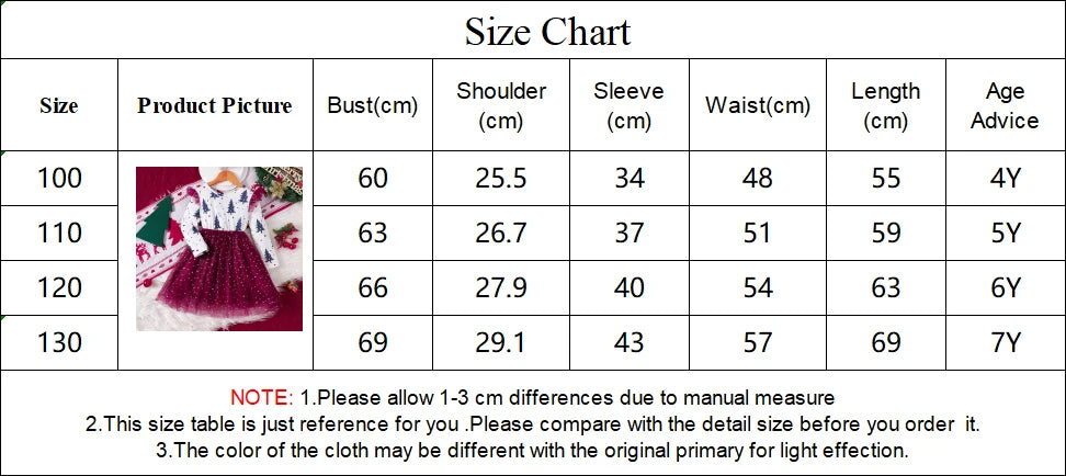 4-7Y Kids Christmas Dresses For Girls Bow Green Xmas Tree Hoodies Dress For New Year Kids Girl Evening Dress Festival Clothing