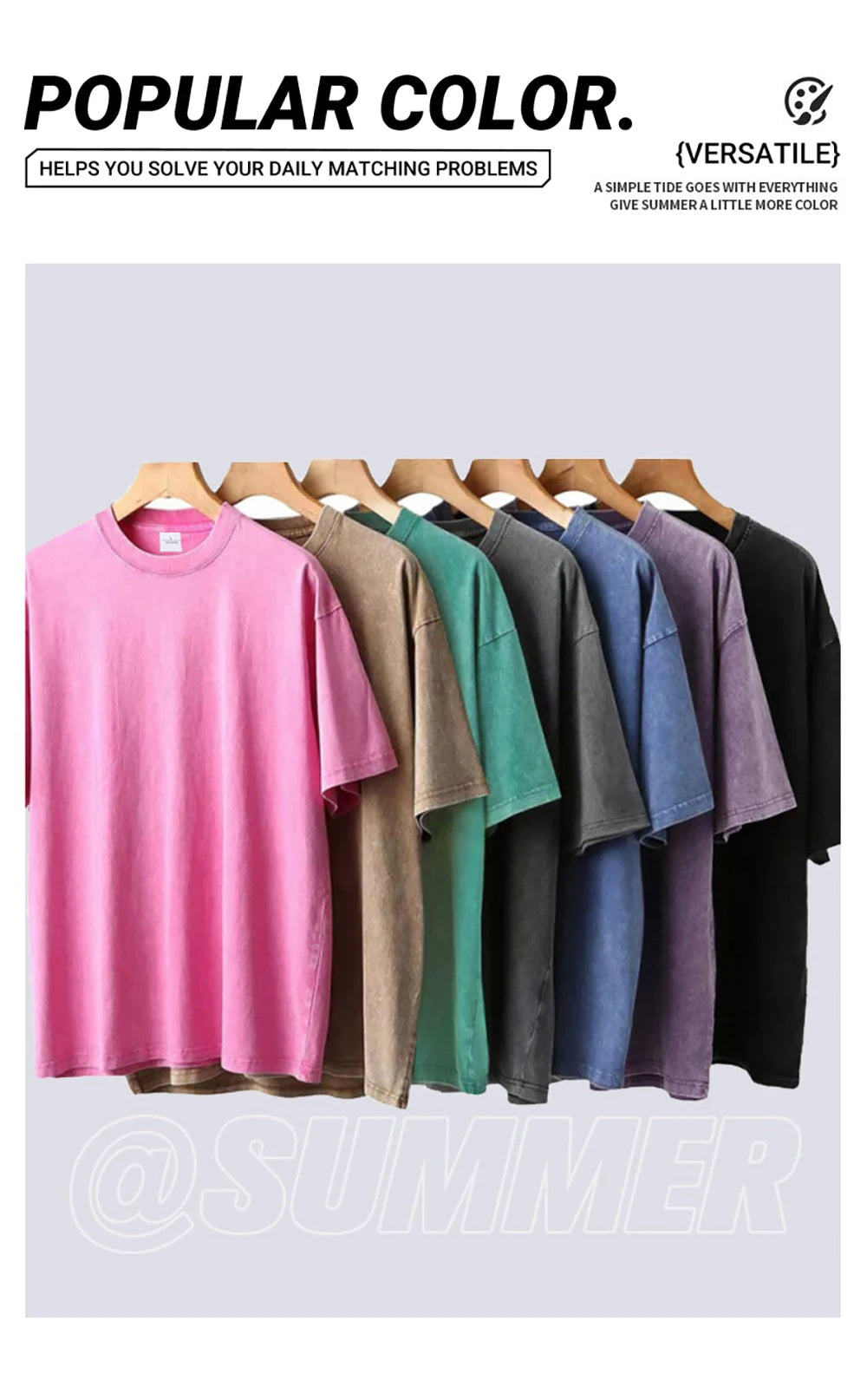 Portal To The Cat Dimension Washed Retro Men Clothes Fashion Summer T-Shirts Streetwear Cotton Loose Tops Breathable Tee Couple