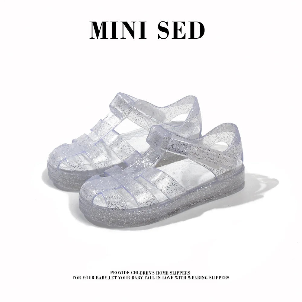 Girls' and boys' sandals, children's Roman shoes, jelly children's shoes, perforated shoes, beach sandals, jelly shoes