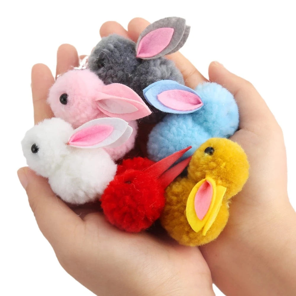 6/12/18/24 Pcs Cute Easter Bunny Eggs for Easter Party Birthday Wedding Children's Day School Gift Basket Pinata Gift Bag Filler