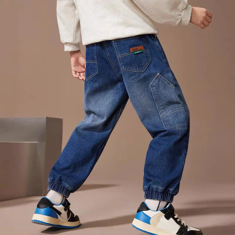 IENENS Kids Boys Denim Clothes Pants Children Wears Clothing Long Bottoms Baby Boy Skinny Jeans Trousers 4 5 6 7 8 9 10 11 Years