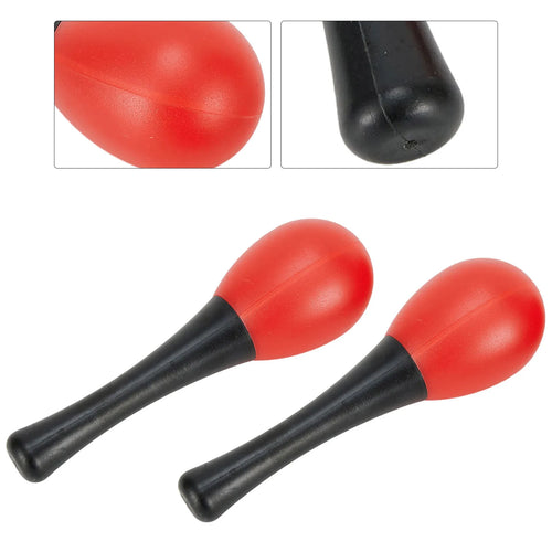 2X Plastic Maracas Sand Hammer Rattle Shaker Percussion Musical Instruments Toys For School Percussion Sensory Groups Bright