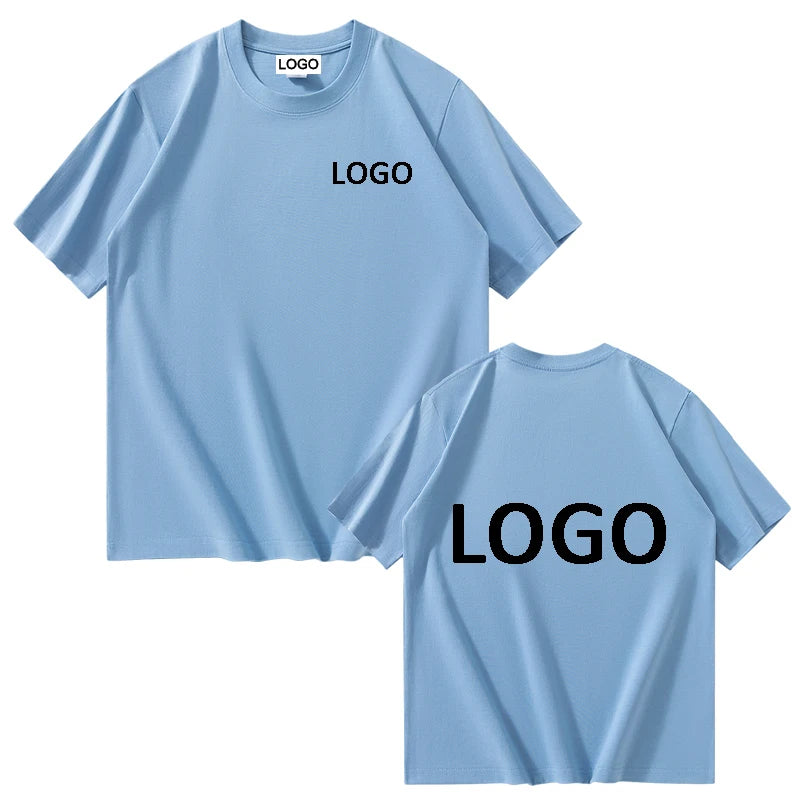 Customized Printed Men Women Cotton T-shirts Loose Casual Clothing Fashion Customized Size Tag Short Sleeve Tshirt Camiseta